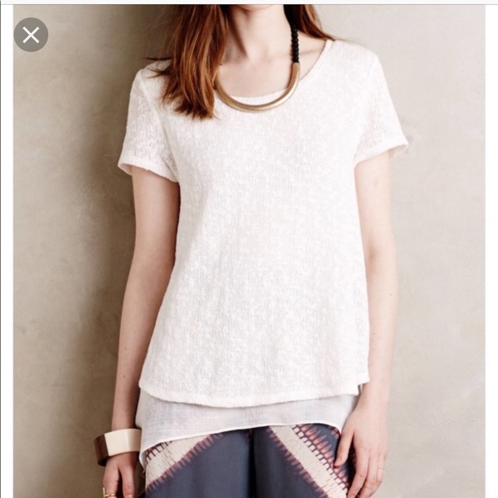 Meadow Rue / Anthropologie Short Sleeve Sweater
